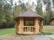 Беседка из оцилиндрованной древесины